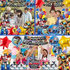 Party Supplies Kit Balloons Banner Cake Toppers Birthday Decorations