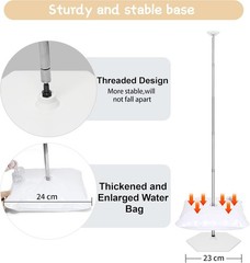 Upgraded Balloon Column Stand Kit, 7 Feet Height Adjustable Balloon Tower Pillar