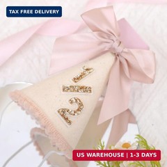 Bow 1/2 Birthday Hat – Little Princess Half Birthday Decorations, 1/2 Way To One