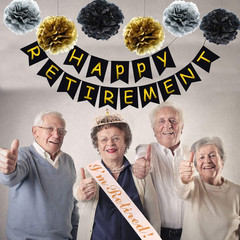 JETKONG Retirement Party Decorations Retired Tiara/Crown, Retired