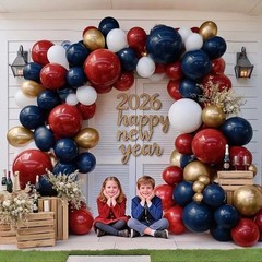 Red White Blue Balloon Arch Double , Navy Blue Dark Ruby Red Balloon Garland …