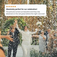 Kind Confetti White Rice Paper Wedding Confetti For Flower Girl Basket Confetti
