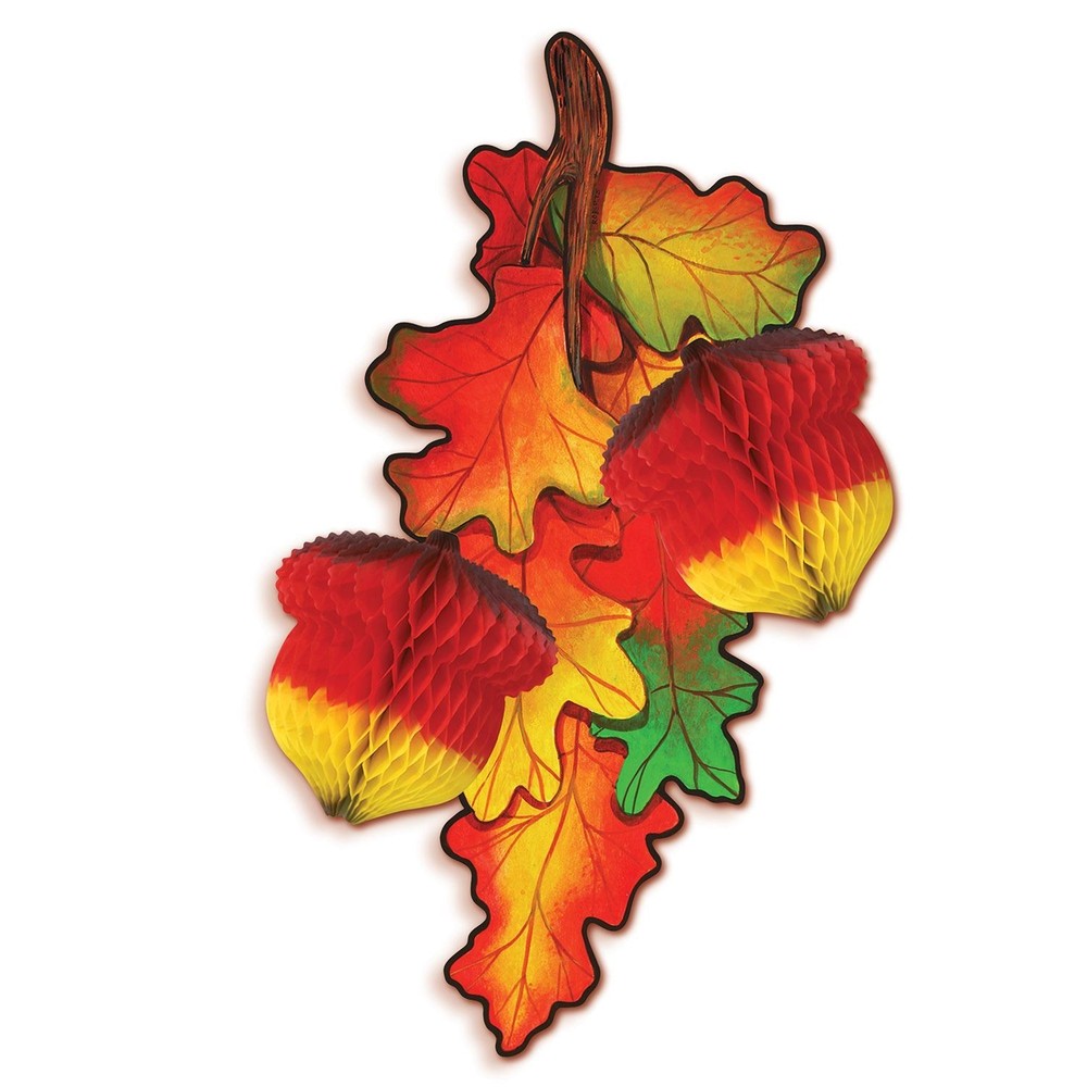 Beistle Tissue Madras Acorns – Thanksgiving/Fall | Party Supply | Decoration
