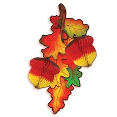 Beistle Tissue Madras Acorns – Thanksgiving/Fall | Party Supply | Decoration