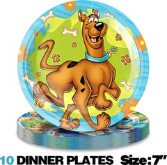 Scooby Birthday Party Supplies Set Plates Balloons Banner Tablecloth Theme Party