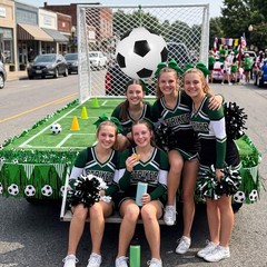 13 Pcs Soccer Parade Float Decorations Set with 1 Gaint Inflatable Soccer Bal…