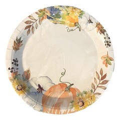 Thanksgiving Dinner Party Supplies 12 Guests Paper Plates Napkins Tablecover