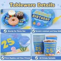 SpongeBob Birthday Party Kit for 25th Birthday Party Supplies