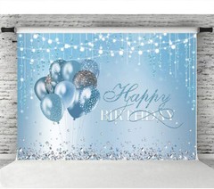 Birthday Photography Backdrop Banner Background Happy Birthday Party Decor 5x7ft