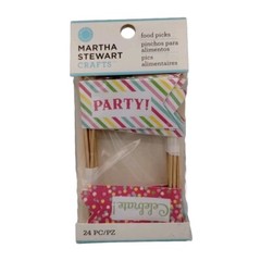 Martha Stewart Crafts Modern Festive Food Picks Party Celebrate Pack Of 24