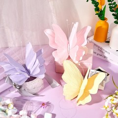 Butterfly Party Decorations Hanging Butterfly Decorations 6Pcs Crepe Paper Ga…