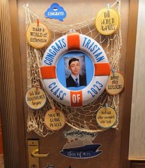 3-PC Red & White Plastic Life Preserver Flat Wall Decor Beach Nautical 18″ #198