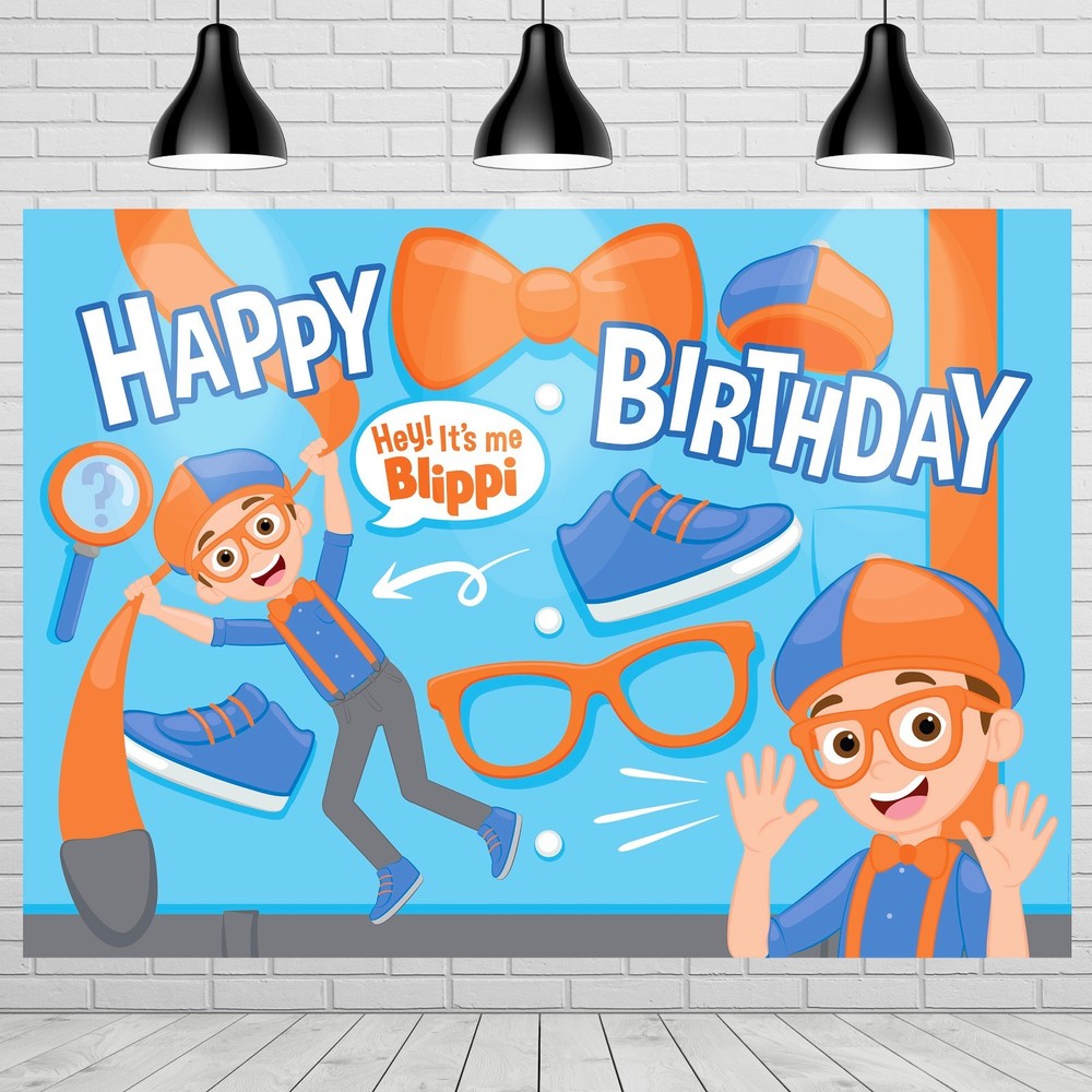 Treasures Gifted Princess Blippi Birthday Party Backdrop, 6ft x4.2ft