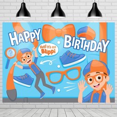Treasures Gifted Princess Blippi Birthday Party Backdrop, 6ft x4.2ft