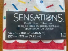 Rectangle Party Tablecloth Plus Party Decorations