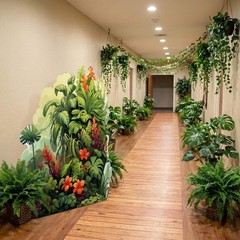 VBS 2026 47.2 x 48.4 Inch Large Rainforest Theme Party Decoration Vacation Bi…