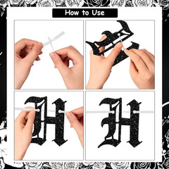 Gothic Birthday Decorations, Skull Theme Happy Birthday Backdrop Cake Topper …