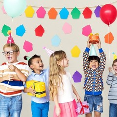 180 Pcs Colorful Cupcakes Paper Cutouts Glue Points Birthday Classroom Decor
