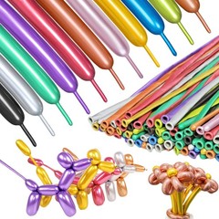 Premium Metallic Long Balloons 260 Twisting Animal for Birthday Kids Party
