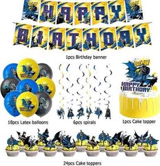 Superhero Batman Birthday Party Supplies Set for Adults,Kids Party Decorations