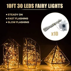 10PCS LED Balloons with String Lights Light Up for Indoor Outdoor Decor Clear