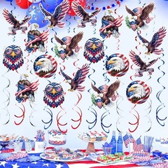 Plastic And Paper Helical Hanging Decors Perfect For National Holiday Party