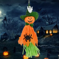 3 x Scary Halloween Ghost Windsock Hanging Scarecrow Witches Pendant Straw