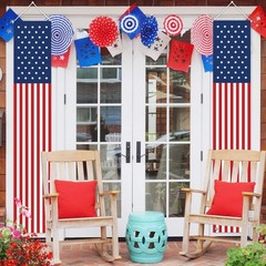 Stars and Stripes Hanging Banners – Perfect for Outdoor July 4th Celebrations