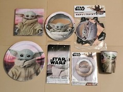 Star Wars Mandalorian Baby Yoda Grogu The Child Birthday Party Supplies Set NEW
