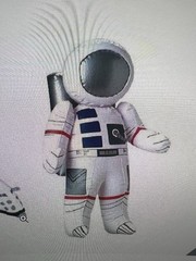 Kid Fun Inflatable Astronaut 27″ Tall Party Role Play Decor Prop Outer Space