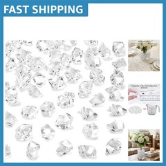 Crystal Clear 150PCS Fake Diamonds – Ideal for Vase Stabilizing & Table Scatter