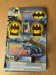 Batman Party Supplies by Design-ware Candles, Button, Party Game & Decoration