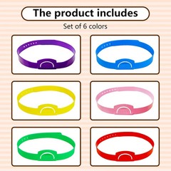 6 Pcs Guess Who Game Headbands (6 Colours), Can Insert Card, Headbands Board Gam