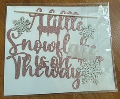 A Little Snowflake is on the Way Baby Shower Decorations Banner B A B Y Boxes