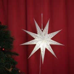 23Inch Paper Star Lantern ,White Origami Star Lamp, Home Decor