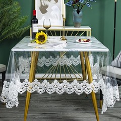 Jeloris Clear Rectangle PVC Vinyl Waterproof Tablecloth – Easy Clean