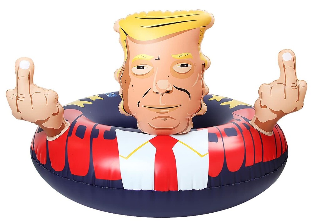 Pool Float Donald Trump Summer Giant Presidential Inflatable Pool Float, Suit…