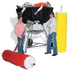 300 PCS Black Tissue Parade Float Pomps, 5-1/2in Square Sheets, Decoration Set