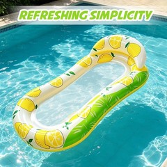 Inflatable Tanning Pool Lounger, Heavy-Duty Sun Bathing Pool Float, Durable W…