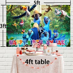 Rio 2 Personalised Custom Backdrop Banner Party Decorations Birthday Gift