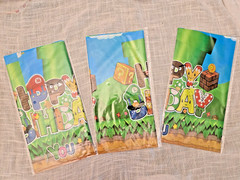 Video Games Mario Party Supplies Birthday Decor Statute Party Favor Bag Mask