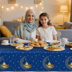 3 Pack Ramadan Table Cloth,Ramadan Decorations for Home,54″ X 108″ Eid