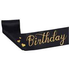 4 Pack Black Blank Satin Sash Plain Party Accessory DIY Design Your Own