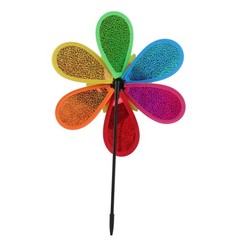 Balcony Sunflower Windmill Wind Spinner Bright Colors Colorful Decoration
