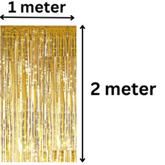 2M-3M TINSEL SHIMMER FOIL PARTY SHINING CURTAINS BIRTHDAY WEDDINGS DECORATION UK