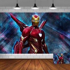 Iron Man Party Supplies Poster Backdrop Banner Background 5x3ft Birthday Gift