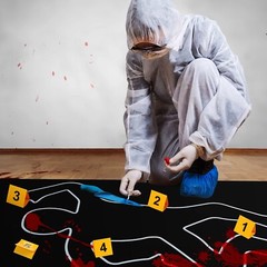 8 Pieces Crime Scene Decorations Including Body Silhouette Caution Barricade …