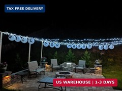 LIHAO 10 Inch White Round Paper Lanterns (10 Pack)