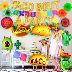 KatchOn, Huge 28 Pcs Taco Bout A Party Decorations – Cinco De Mayo Decoration…