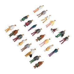 Diverse Designs in This Complete Set of 100 Colorful Figurines Available